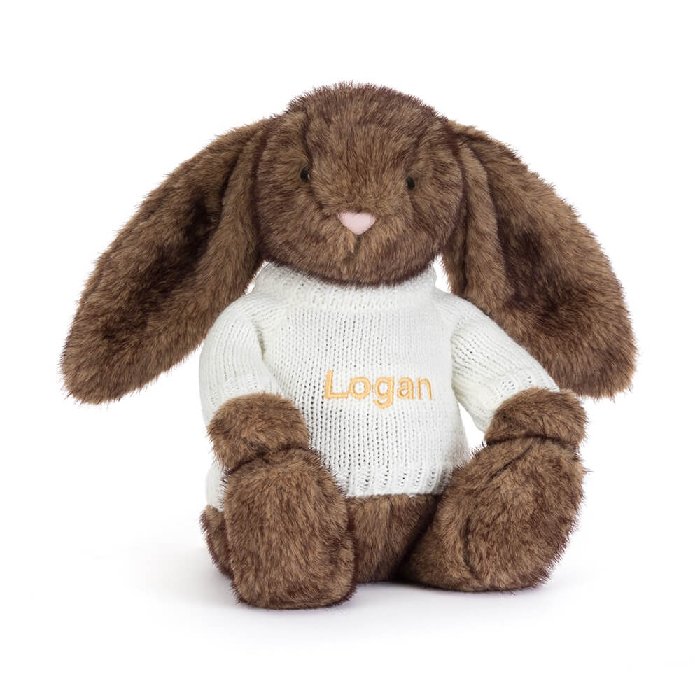 Hoppleston Luxe Bunny with Personalized Cream Jumper