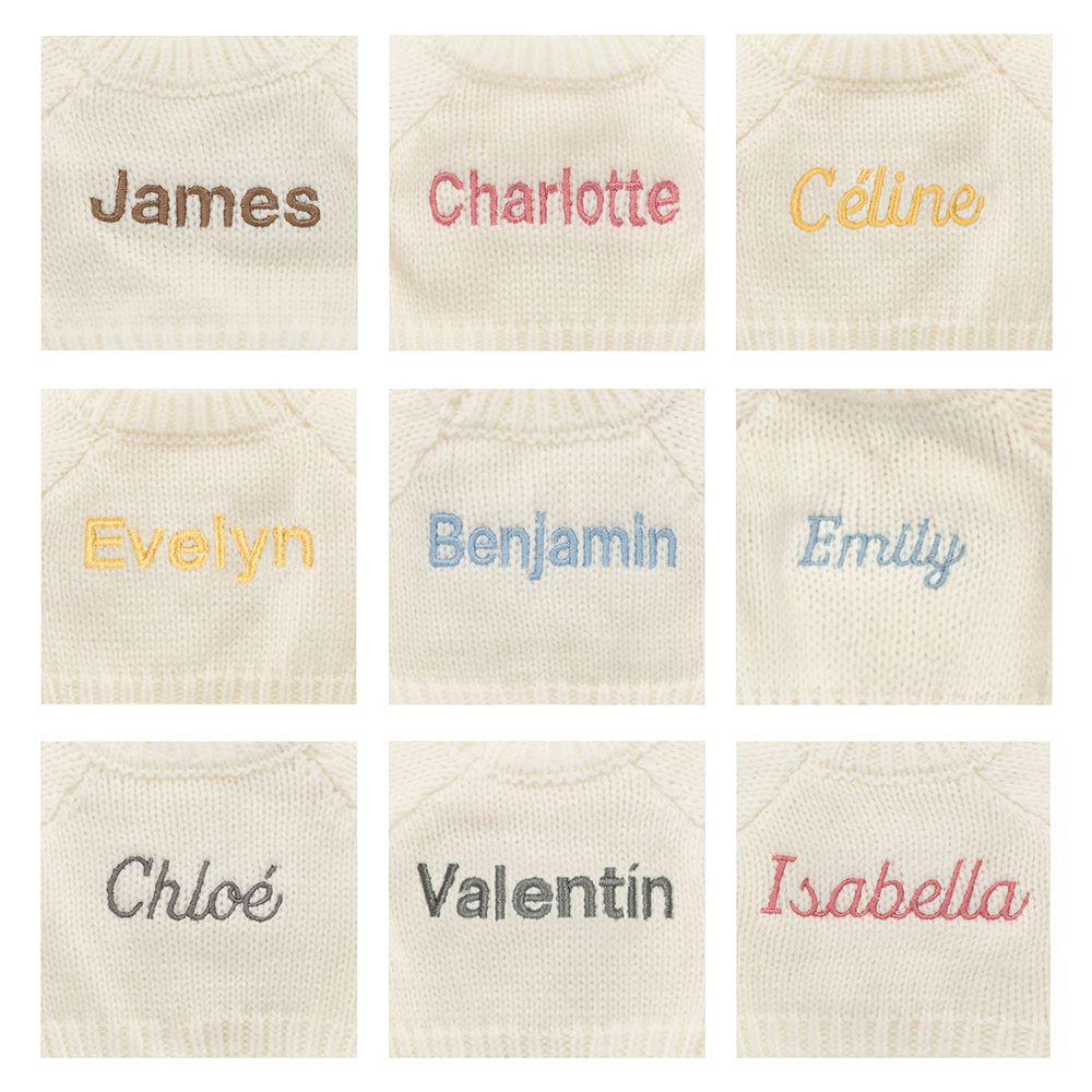 Blossom Blush Bunny 'Cherry' with Personalized Cream Jumper