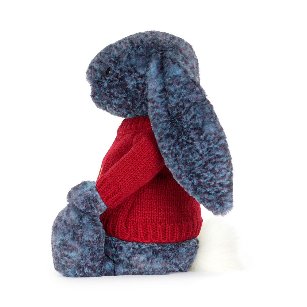 Hopscone Luxe Bunny with Personalized Red Jumper