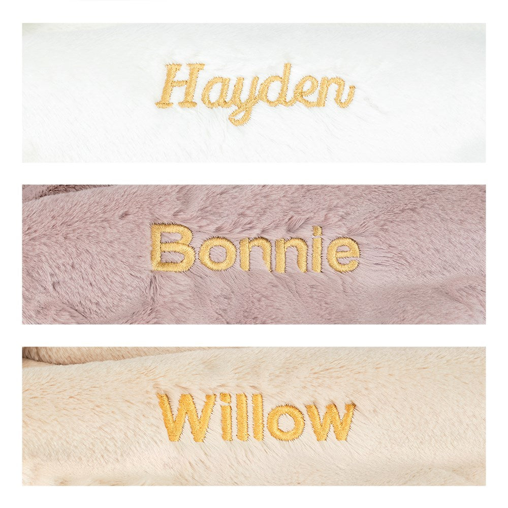 Personalized Bashful Luxe Bunny Luna Blankie