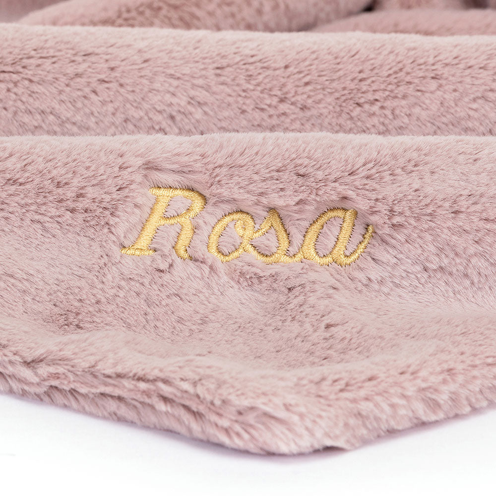 Personalized Bashful Luxe Bunny Rosa Soother
