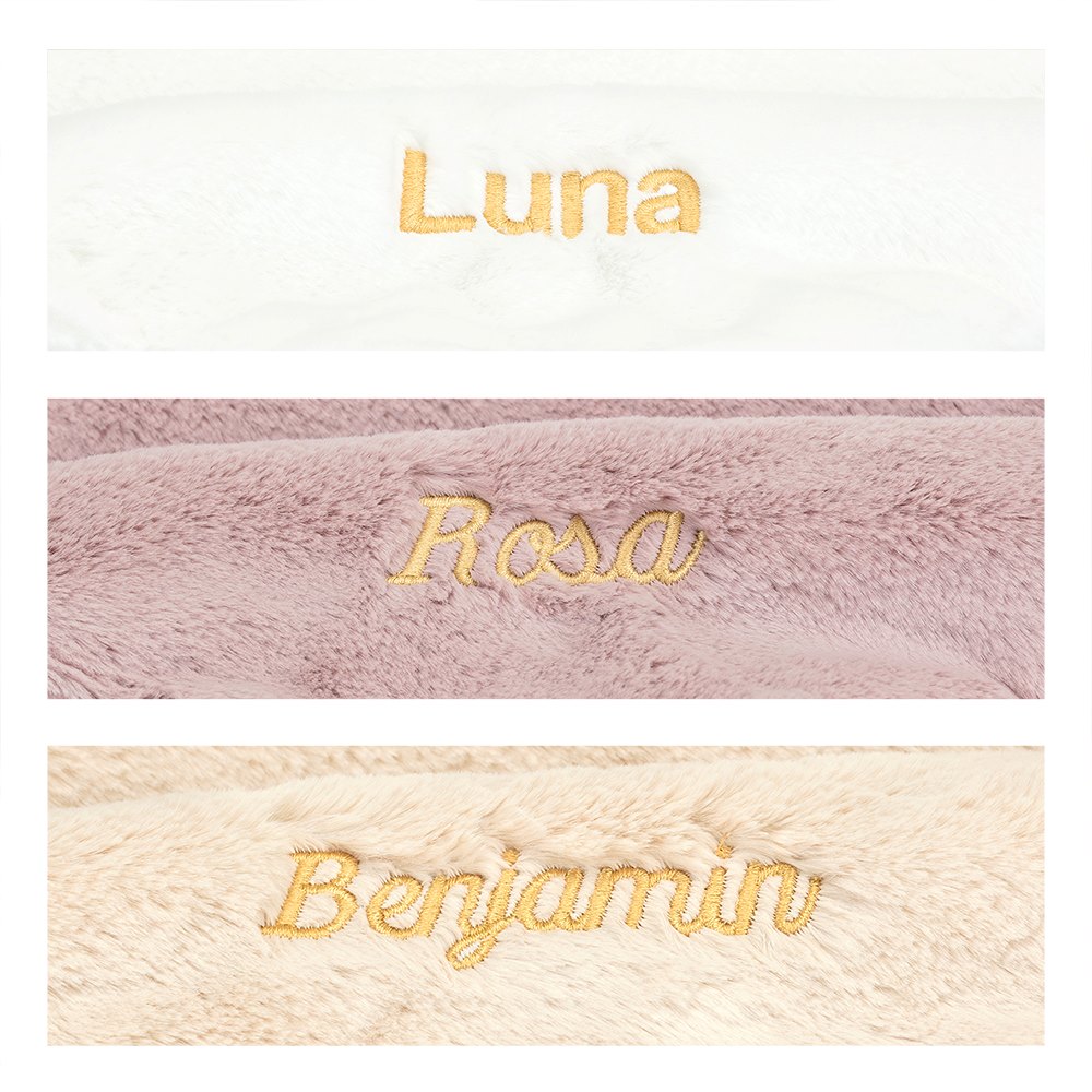 Personalized Bashful Luxe Bunny Rosa Soother