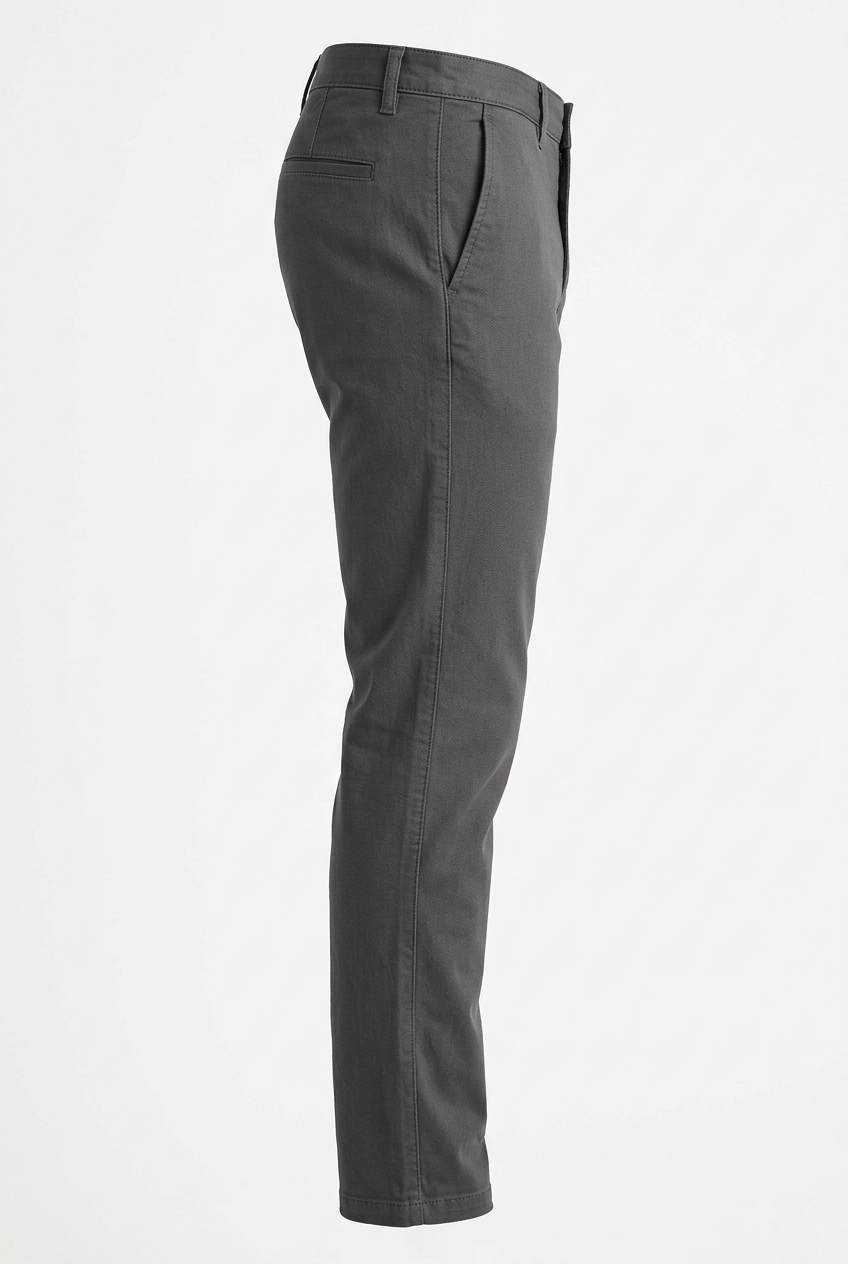 Men's Slim Fit Casual Pants - Side View