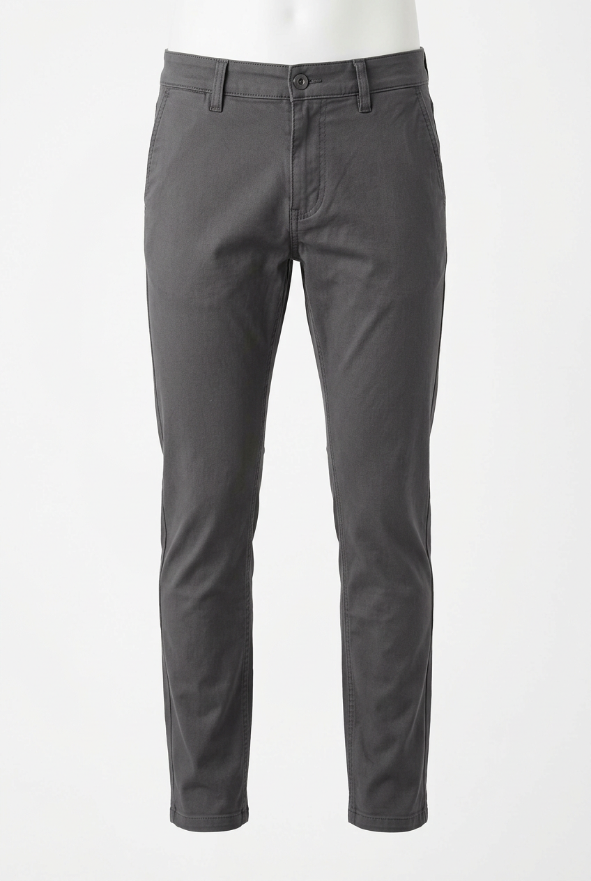 Men's Slim Fit Casual Pants - Front View