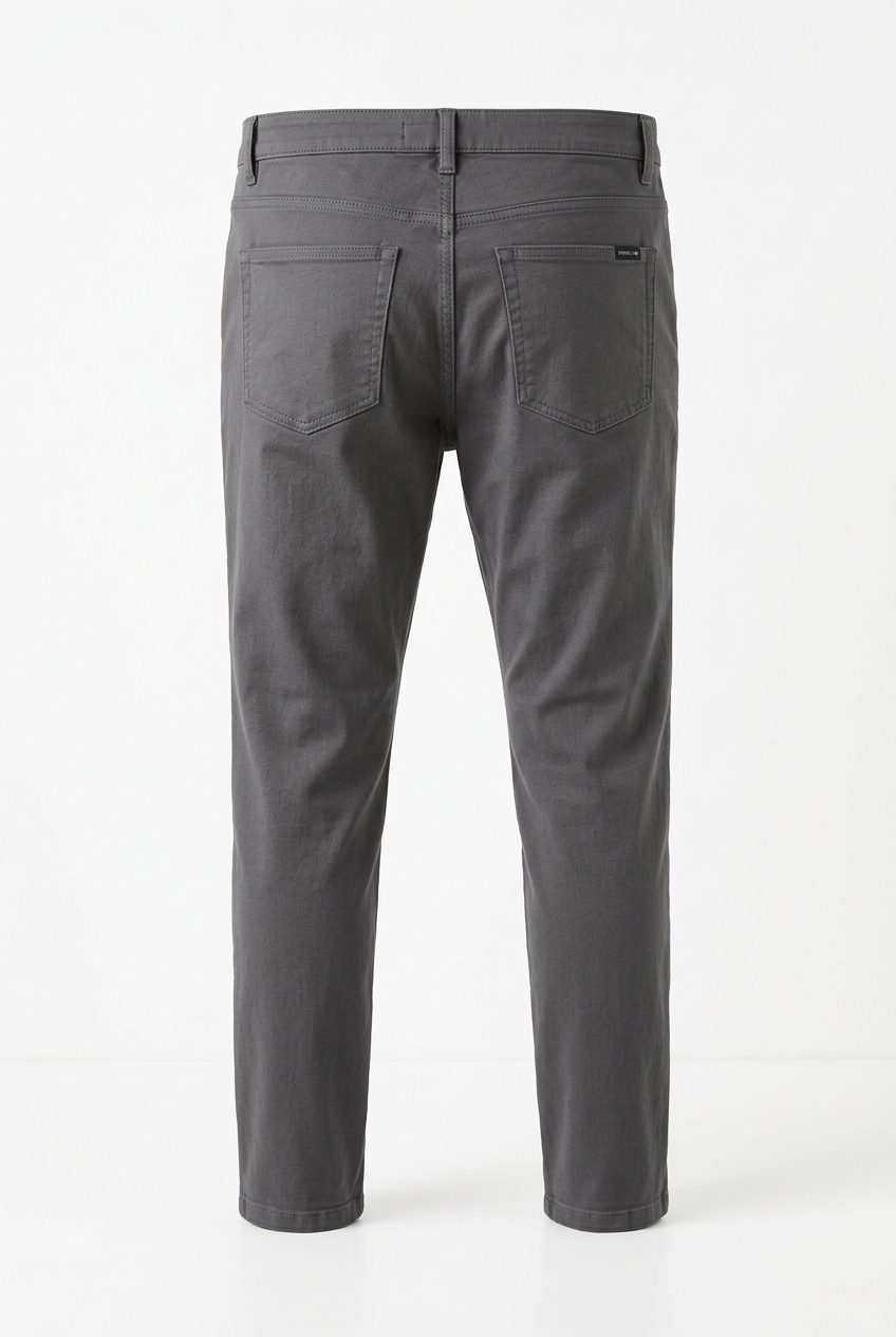 Men's Slim Fit Casual Pants - Back View